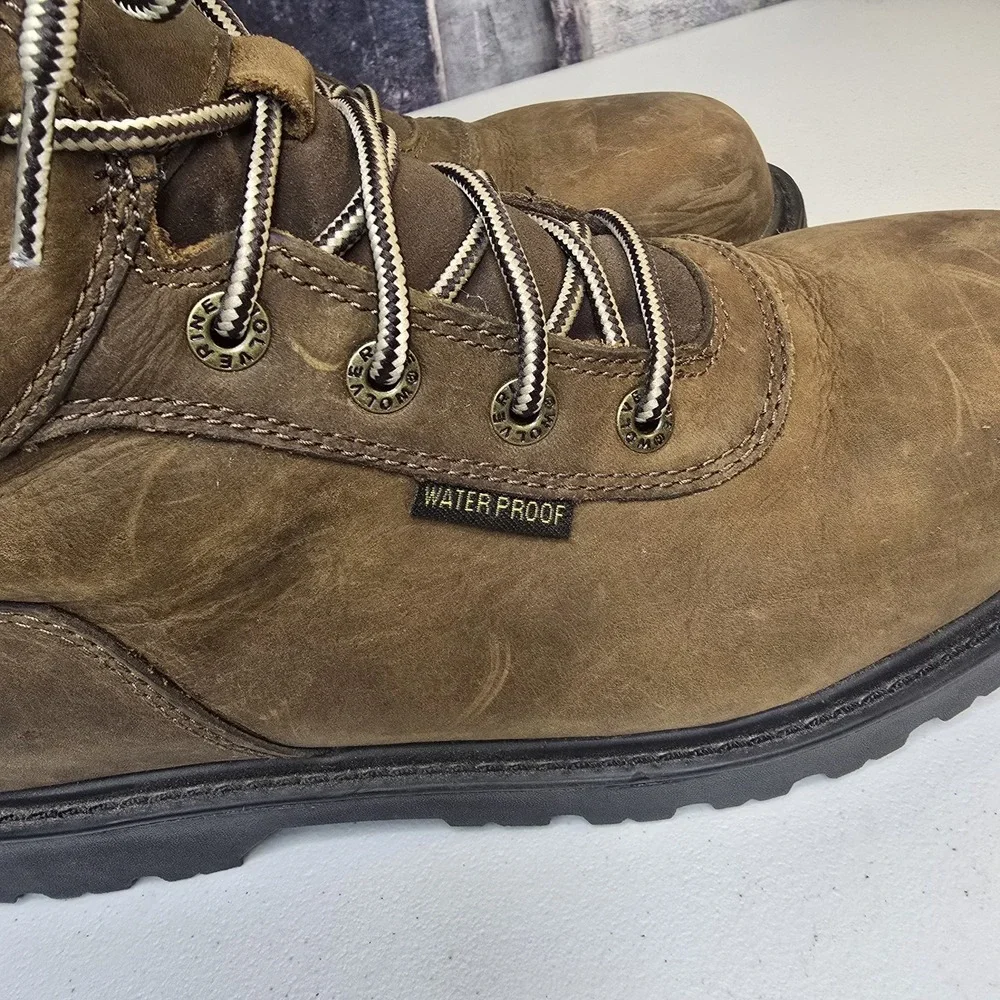 Steel Toe Wolverine Mens‎ Work Boots size 10.5 EW Waterproof Oil Slip Resistant